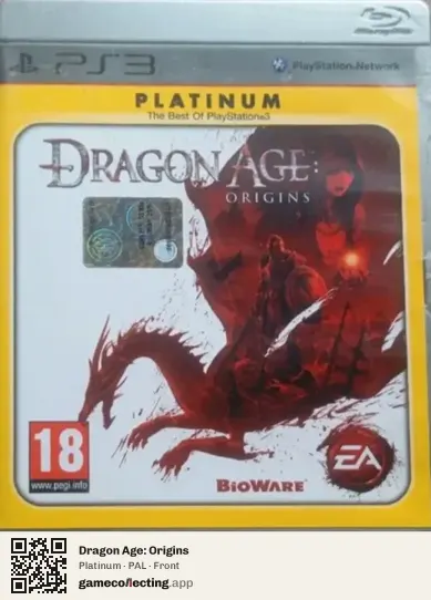 Dragon Age: Origins PlayStation 3, PAL box front