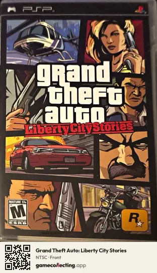 Grand Theft Auto: Liberty City Stories PlayStation Portable, NTSC box front