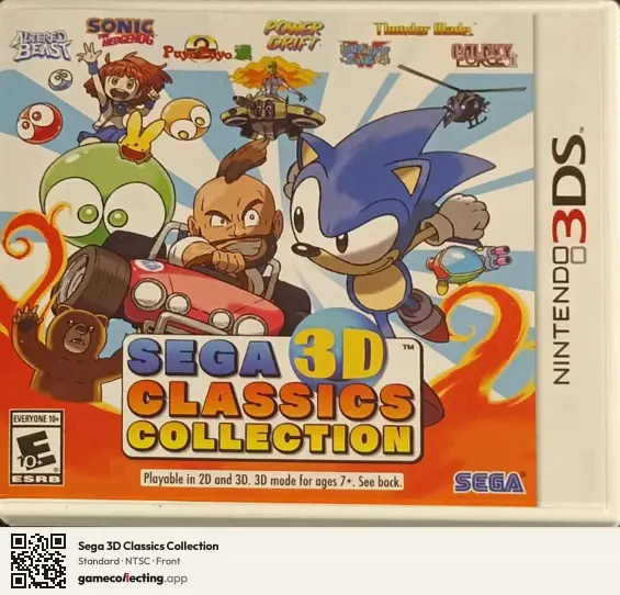Sega 3D Classics Collection Nintendo 3DS, NTSC box front