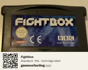 Fightbox Game Boy Advance, PAL cartridge label