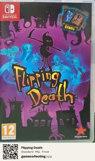 Flipping Death Nintendo Switch, PAL box front