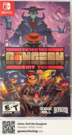 Enter/Exit the Gungeon Nintendo Switch, NTSC box front