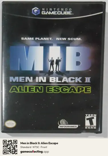 Men in Black II: Alien Escape Nintendo GameCube, NTSC box front
