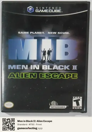 Men in Black II: Alien Escape Nintendo GameCube, NTSC box front