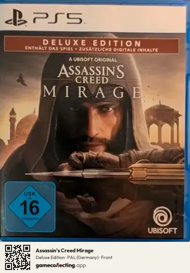 Assassin's Creed Mirage PlayStation 5, Germany box front