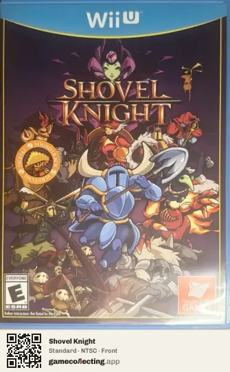 Shovel Knight Nintendo Wii U, NTSC box front