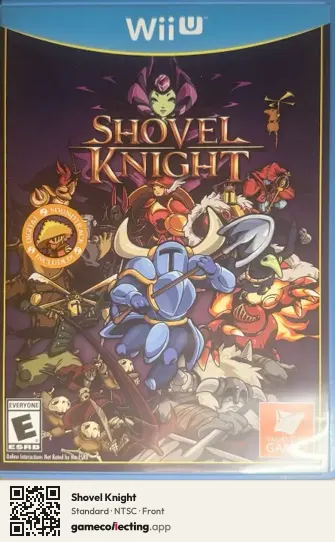 Shovel Knight Nintendo Wii U, NTSC box front