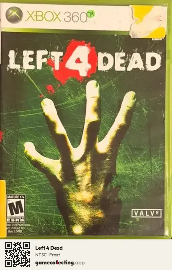 Left 4 Dead Xbox 360, NTSC box front