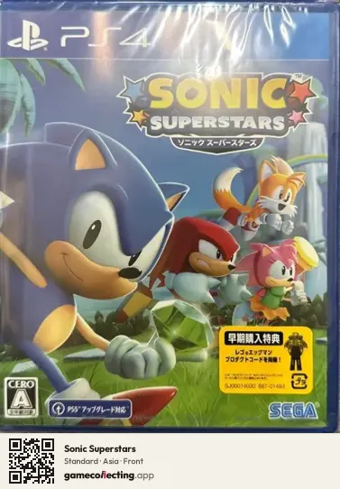 Sonic Superstars PlayStation 4, Asia box front