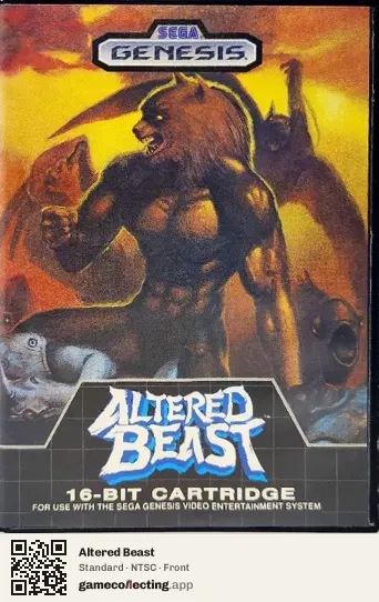 Altered Beast Sega Mega Drive / Genesis, NTSC box front