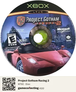Project Gotham Racing 2 Xbox, NTSC disc