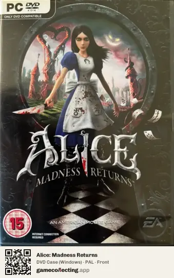 Alice: Madness Returns Computer, PAL box front