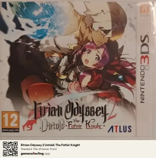 Etrian Odyssey 2 Untold: The Fafnir Knight Nintendo 3DS, France box front