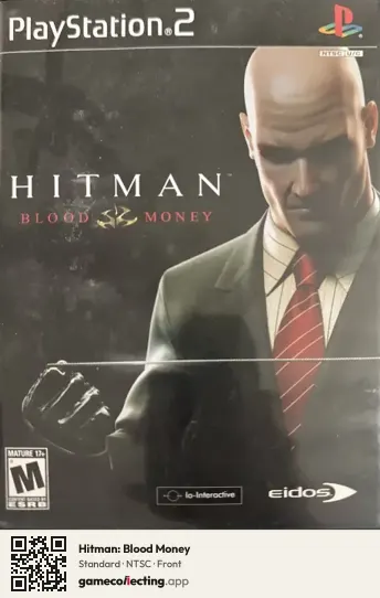 Hitman: Blood Money PlayStation 2, NTSC box front