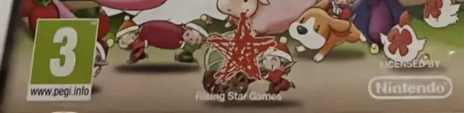 Harvest Moon: Frantic Farming, the PEGI square on its front