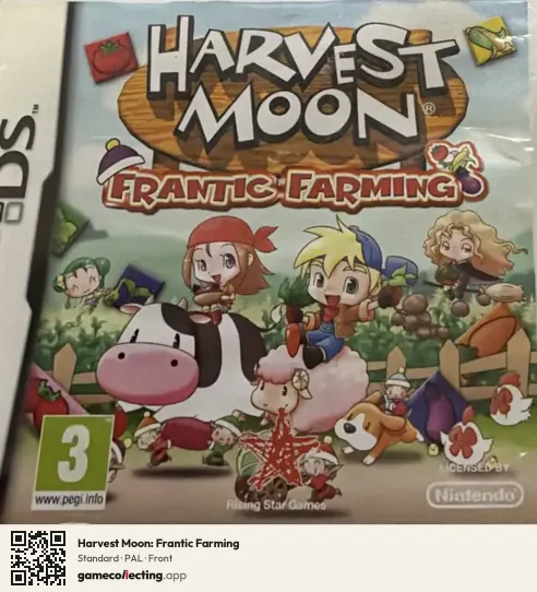 Harvest Moon: Frantic Farming Nintendo DS, PAL box front