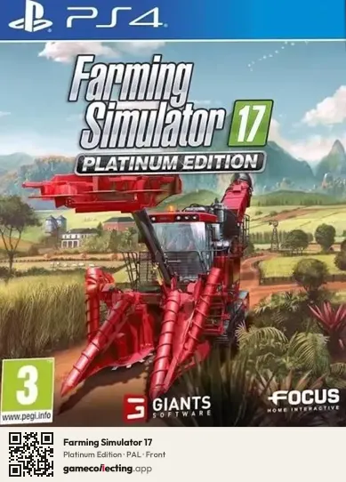 Farming Simulator 17 PlayStation 4, PAL box front