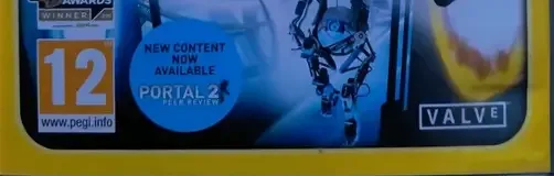 Portal 2, the PEGI square on its front