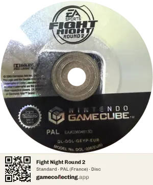 Fight Night Round 2 Nintendo GameCube, PAL disc