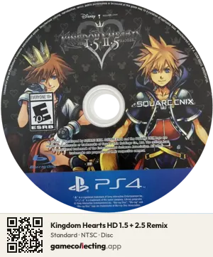 Kingdom Hearts HD 1.5 + 2.5 Remix PlayStation 4, NTSC disc