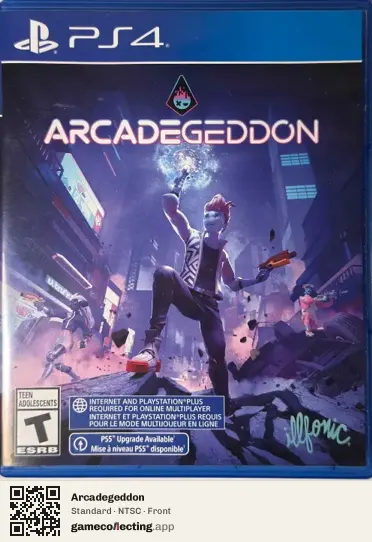 Arcadegeddon PlayStation 4, NTSC box front