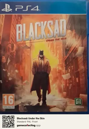 Blacksad: Under the Skin PlayStation 4, PAL box front