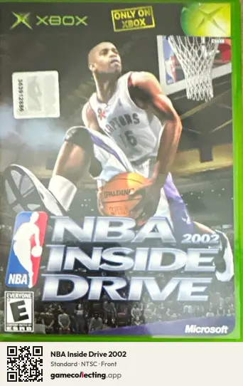 NBA Inside Drive 2002 Xbox, NTSC box front