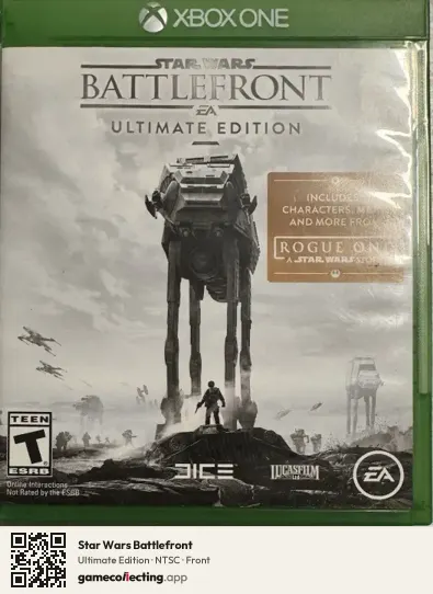 Star Wars Battlefront Xbox One, NTSC box front