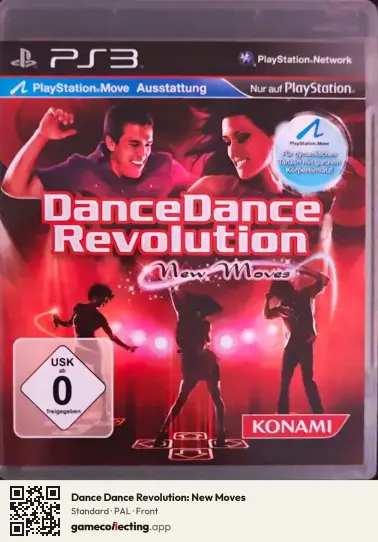 Dance Dance Revolution: New Moves PlayStation 3, PAL box front
