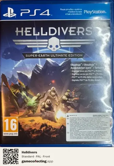 Helldivers PlayStation 4, PAL box front
