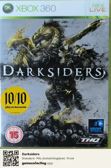 Darksiders Xbox 360, United Kingdom box front