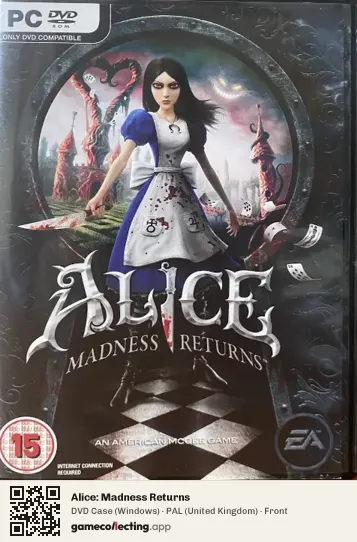 Alice: Madness Returns Computer, United Kingdom box front