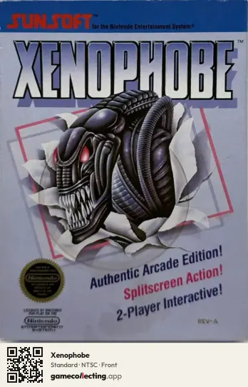 Xenophobe Nintendo Entertainment System, NTSC box front