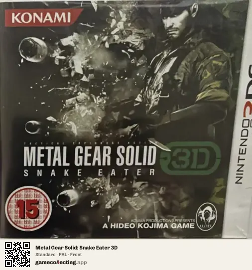 Metal Gear Solid: Snake Eater 3D Nintendo 3DS, PAL box front