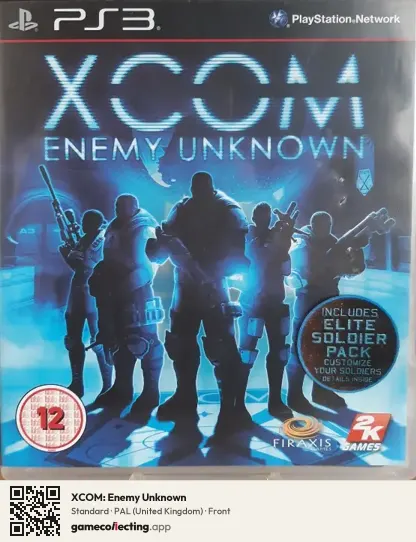 XCOM: Enemy Unknown PlayStation 3, United Kingdom box front