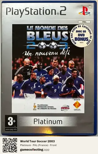 World Tour Soccer 2003 PlayStation 2, France box front