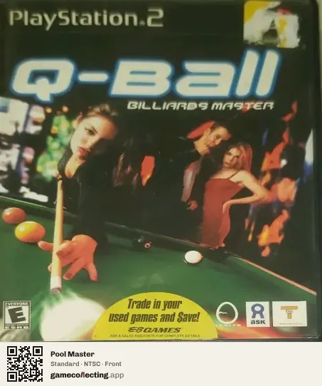Pool Master PlayStation 2, NTSC box front