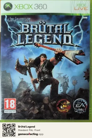 Brütal Legend Xbox 360, PAL box front