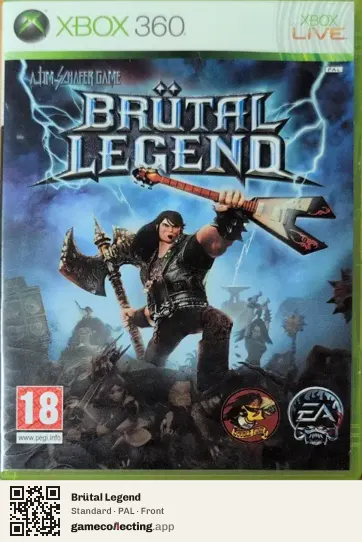 Brütal Legend Xbox 360, PAL box front