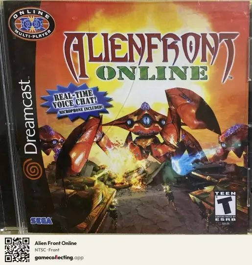 Alien Front Online Sega Dreamcast, NTSC box front