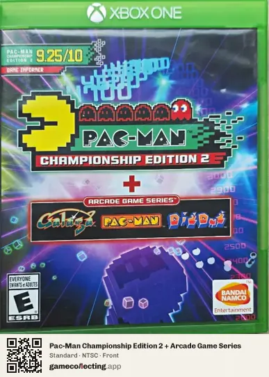 Pac-Man Championship Edition 2 + Arcade Game Series Xbox One, NTSC box front