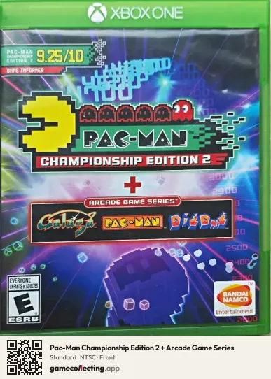 Pac-Man Championship Edition 2 + Arcade Game Series Xbox One, NTSC box front