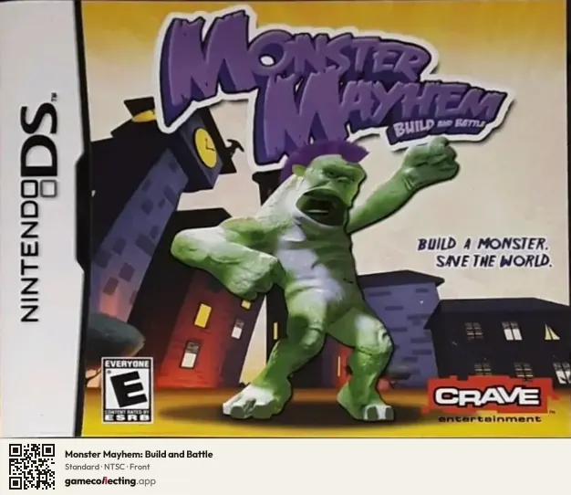 Monster Mayhem: Build and Battle Nintendo DS, NTSC box front