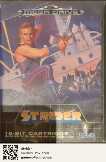 Strider Sega Mega Drive / Genesis, PAL box front