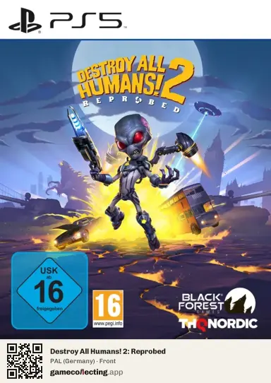 Destroy All Humans! 2: Reprobed PlayStation 5, Germany box front