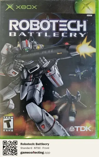 Robotech: Battlecry Xbox, NTSC box front