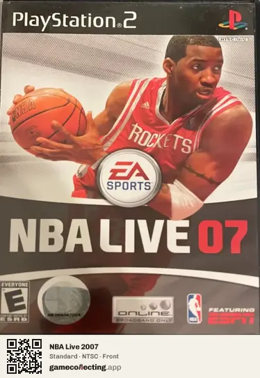 NBA Live 2007 PlayStation 2, NTSC box front