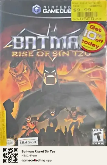 Batman: Rise of Sin Tzu Nintendo GameCube, NTSC box front