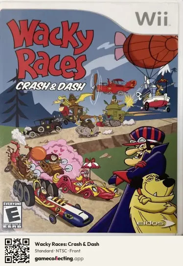 Wacky Races: Crash & Dash Nintendo Wii, NTSC box front