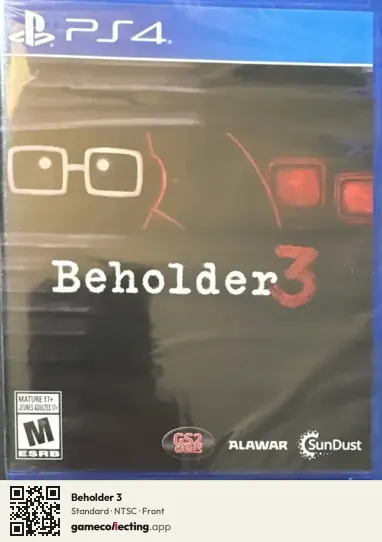 Beholder 3 PlayStation 4, NTSC box front